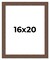 16x20 Wide Barnwood Picture Frame with UV-Resistant Acrylic & Acid Free Backing, Available in 6 Paint Finishes - Grey, Brown, White, and Black
